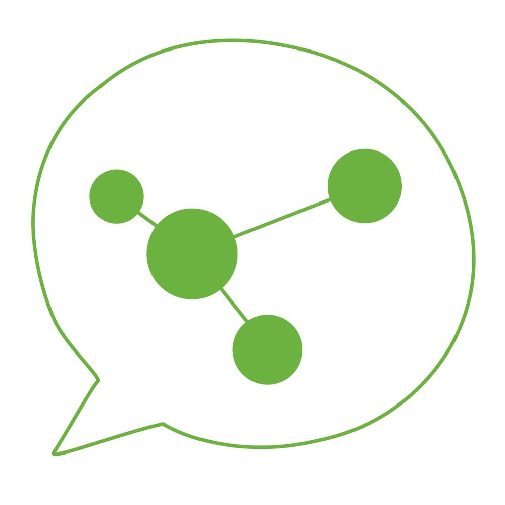 Events icon - green node inside a green speech bubble